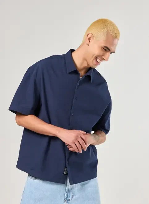 Camisa Box De Manga Curta