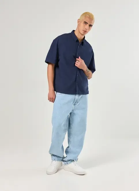 Camisa Box De Manga Curta