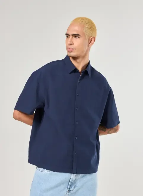 Camisa Box De Manga Curta