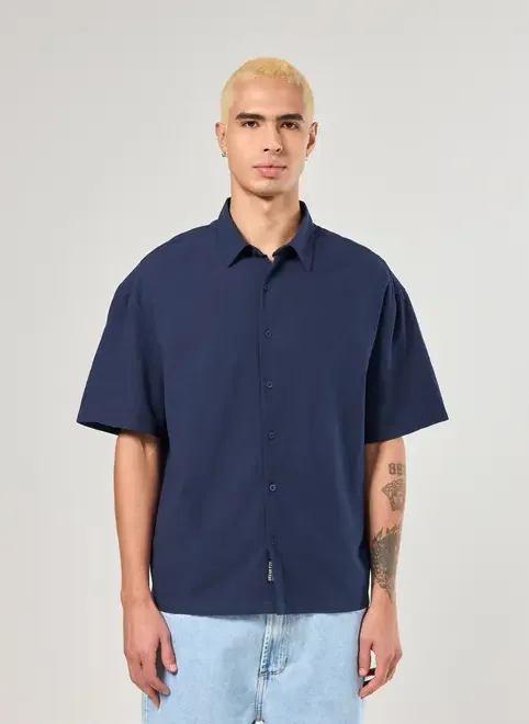 Camisa Box De Manga Curta