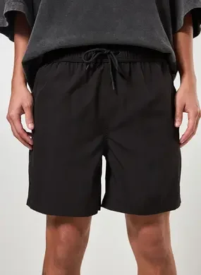 Bermuda De Banho Preta Bolso Oculto