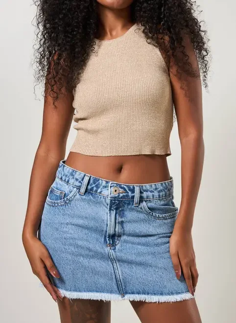 Regata Tricô Metalizado