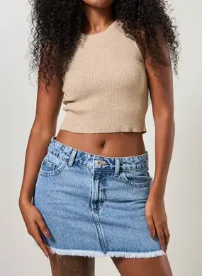 Regata Tricô Metalizado