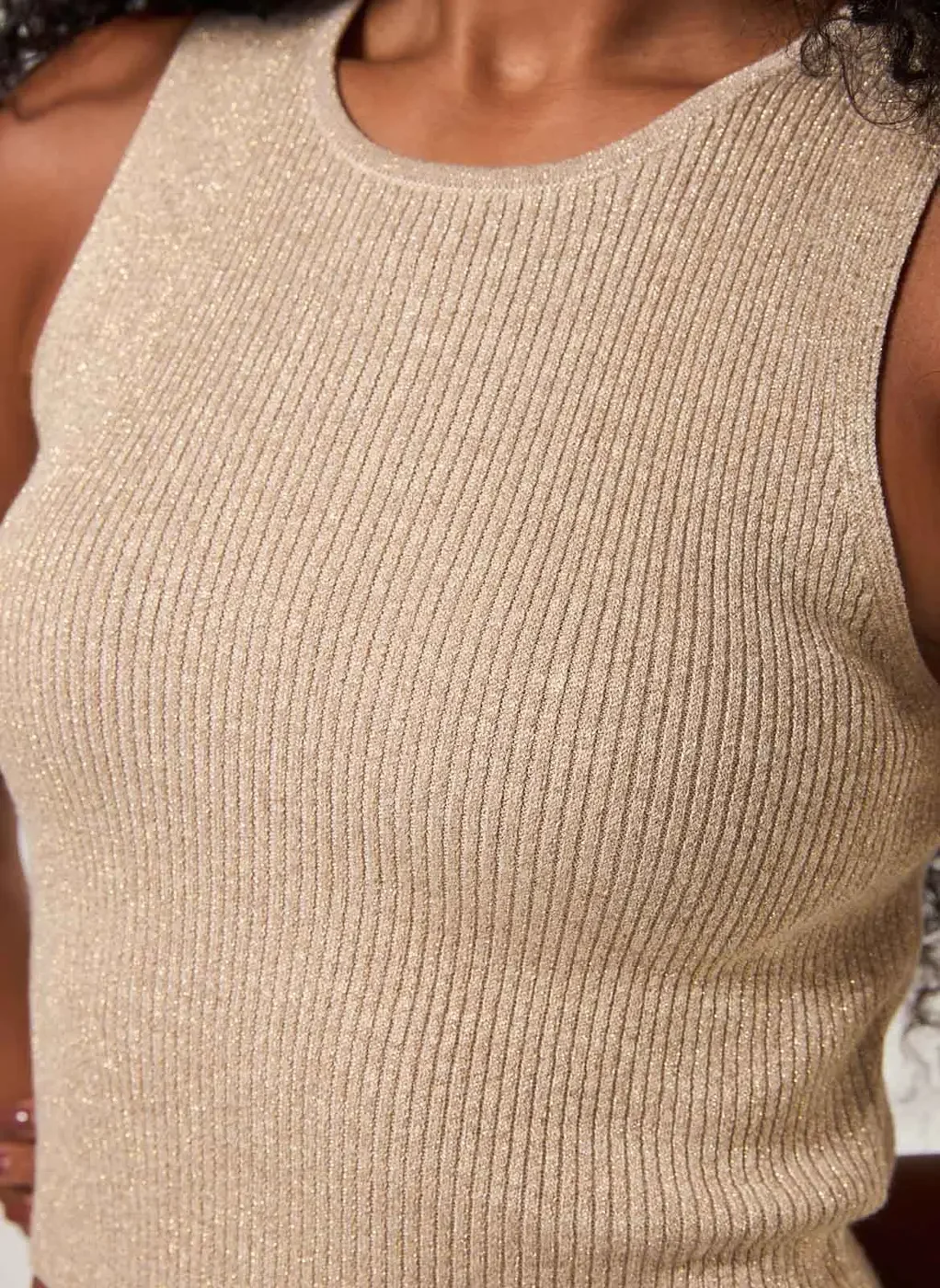 Regata Tricô Metalizado