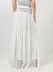 Saia Longa Off-White Com Bordado