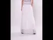 Saia Longa Off-White Com Bordado