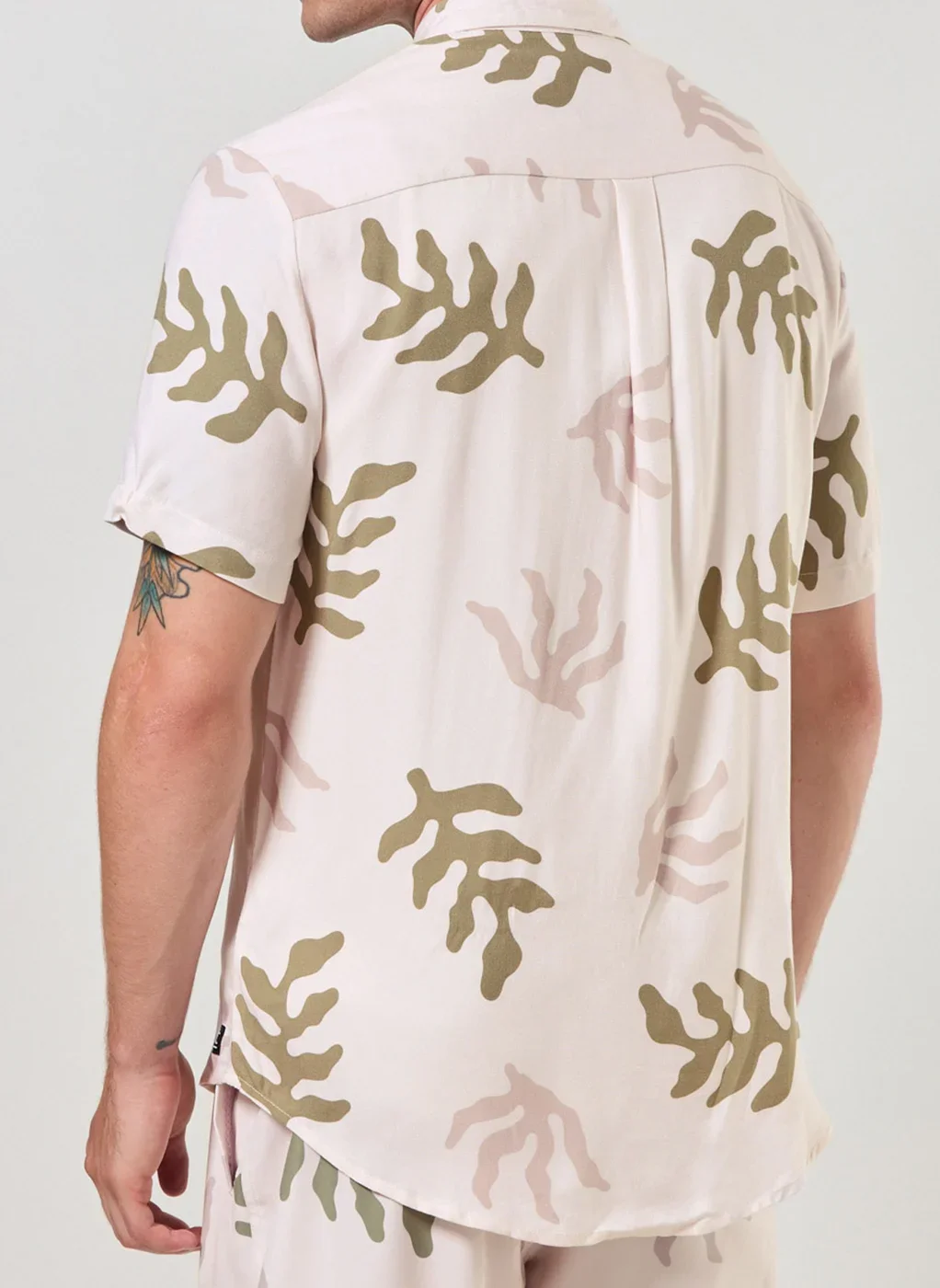 Camisa Manga Curta Estampa Algas