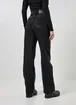 Calça Wide Leg Jeans Azul E Preto