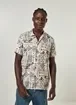Camisa Manga Curta Estampada Folk
