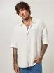 Camisa Box Off-White Texturizada