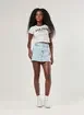 Short Saia Jeans Cargo