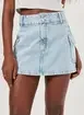 Short Saia Jeans Cargo