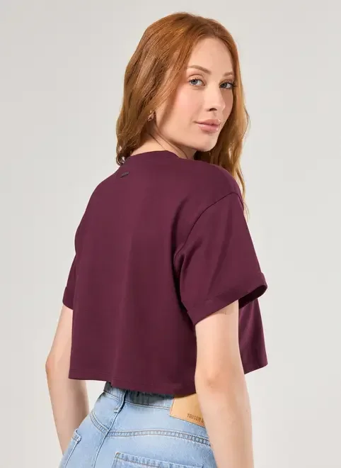 Blusa Cropped Amplinha Básica