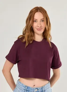 Blusa Cropped Amplinha Básica