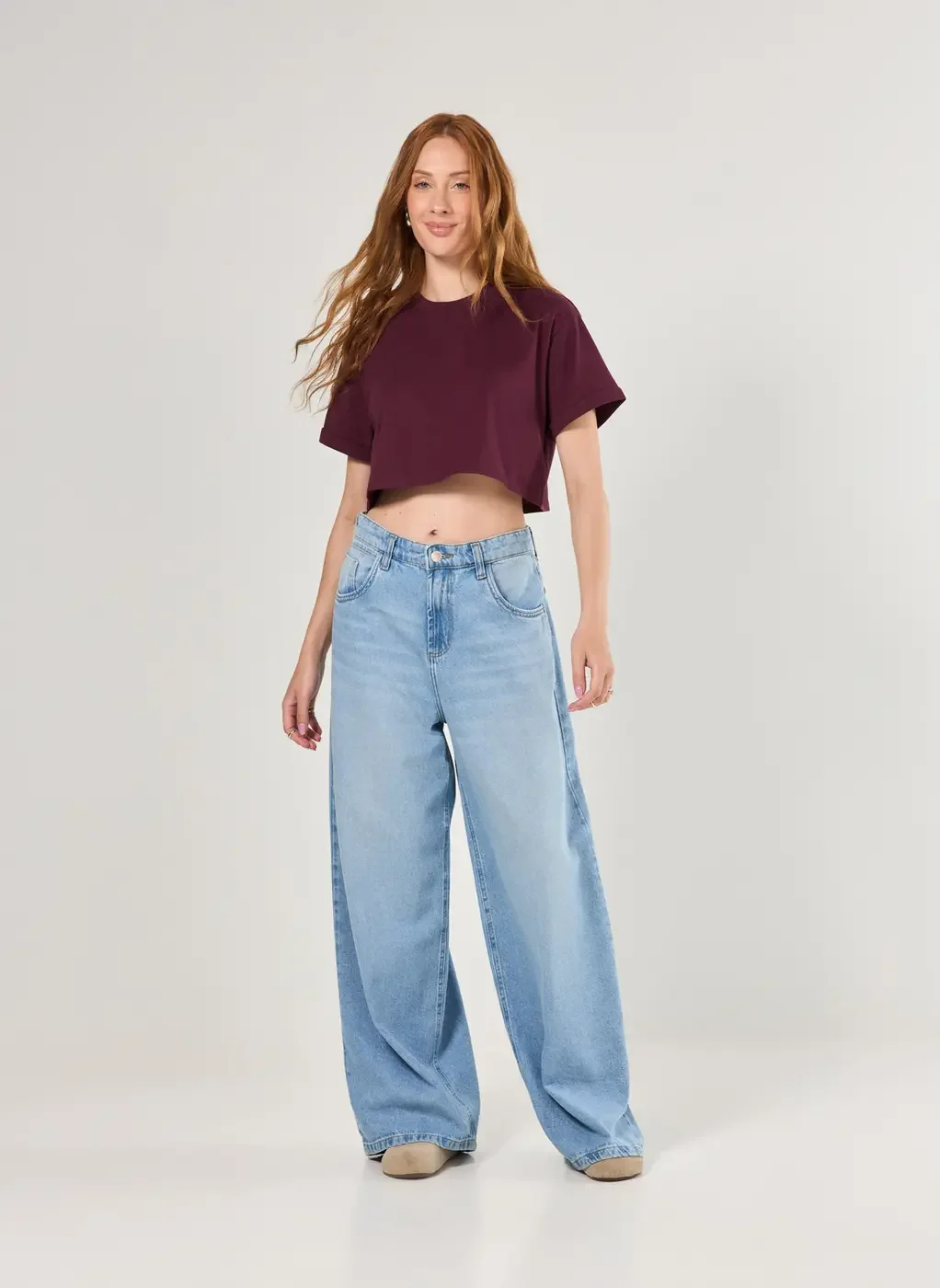 Blusa Cropped Amplinha Básica