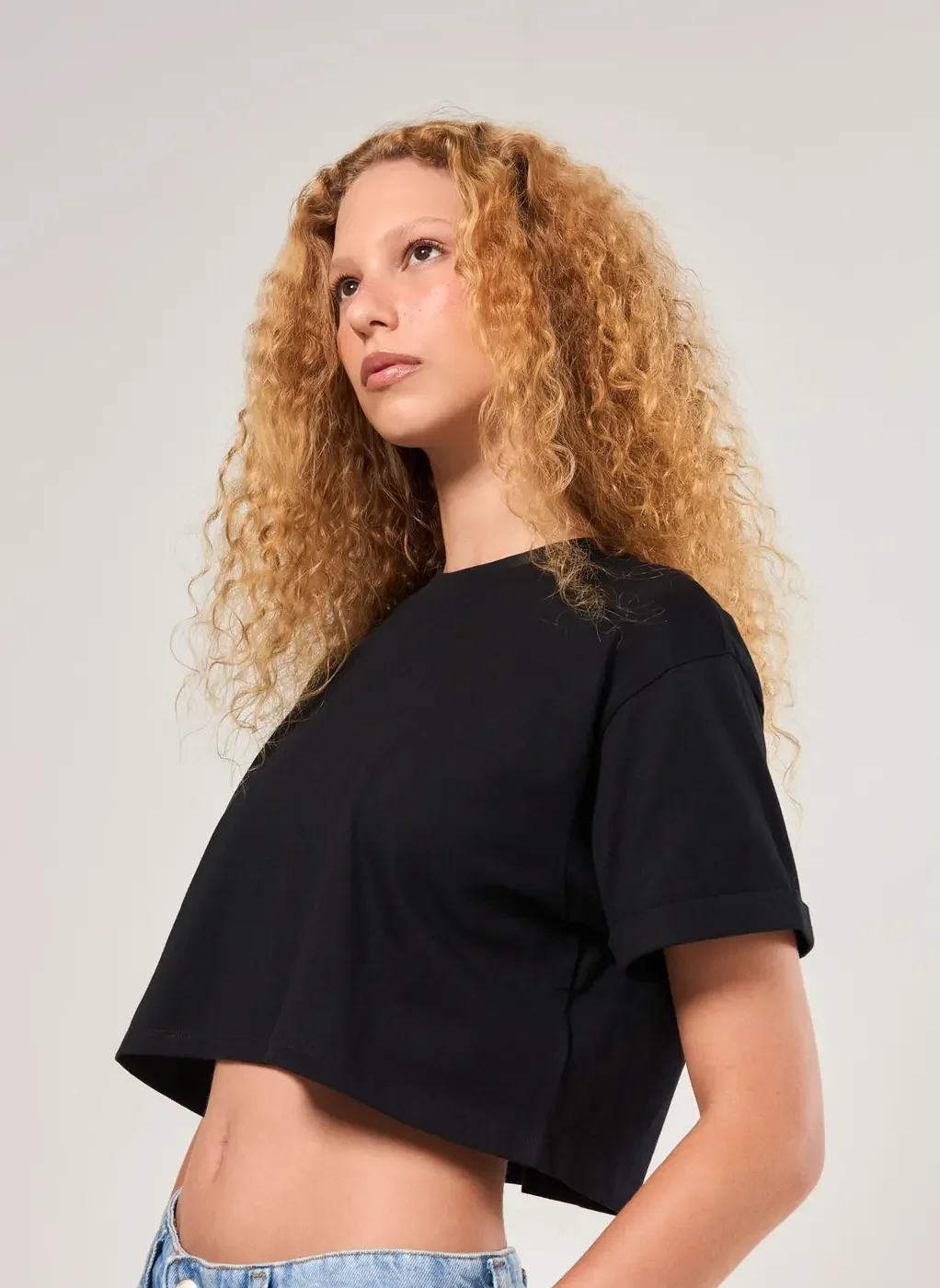 Blusa Cropped Amplinha Básica
