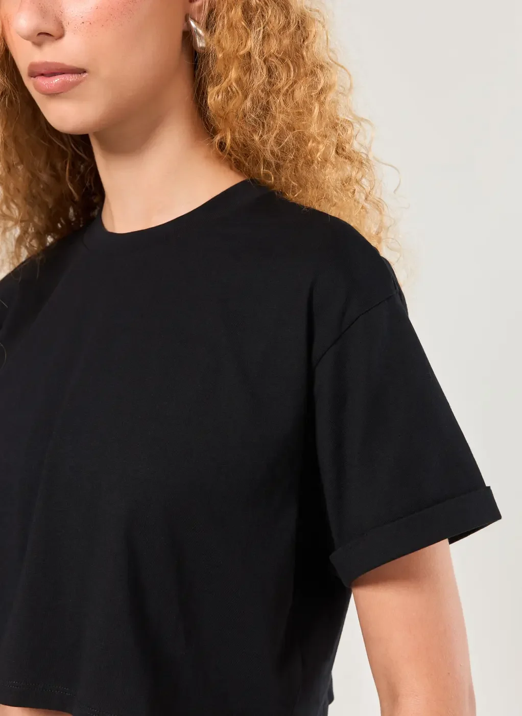 Blusa Cropped Amplinha Básica