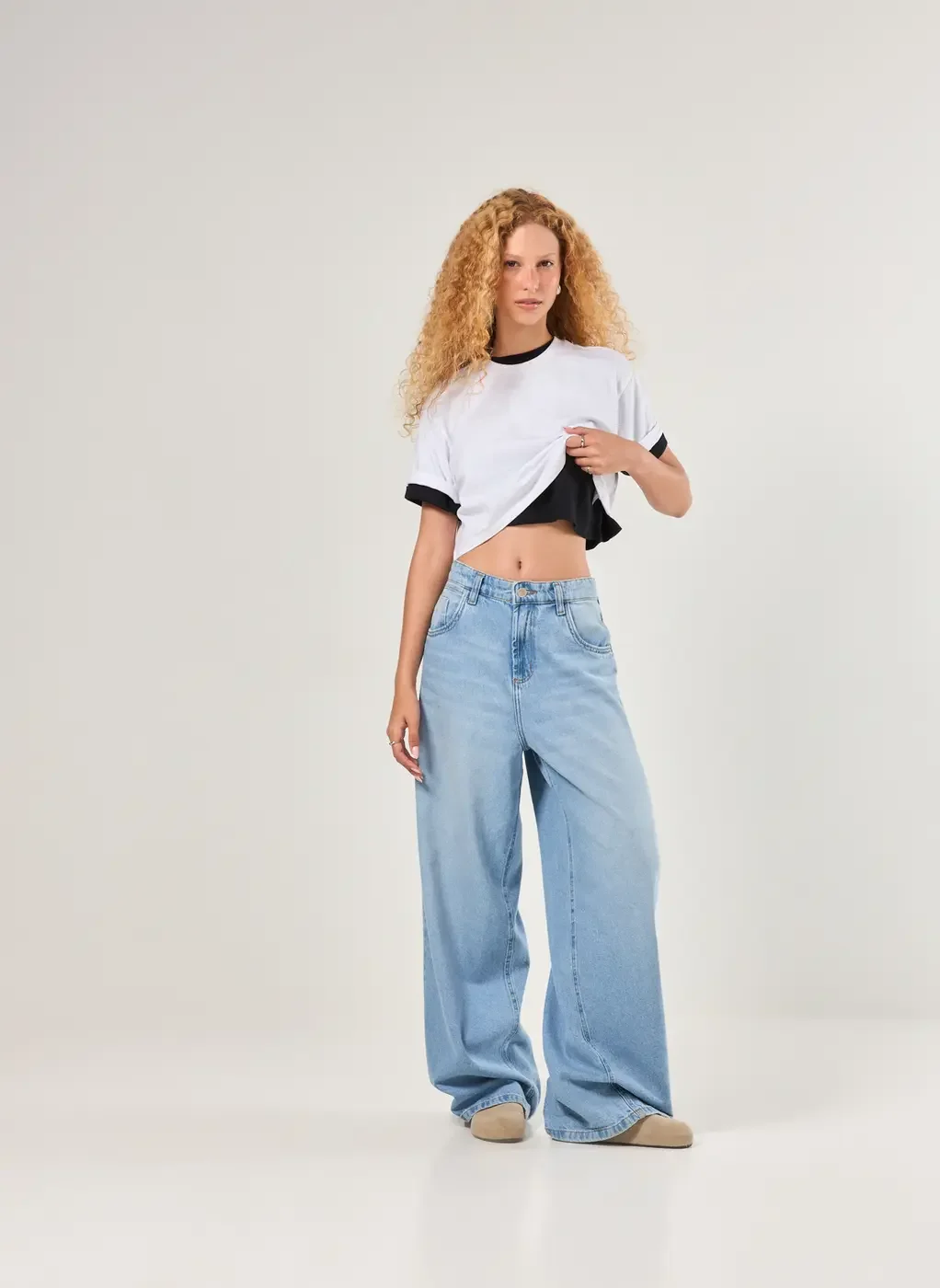 Blusa Cropped Amplinha Básica