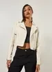 Jaqueta Perfecto Cropped Em Poliuretano