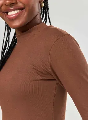 Blusa Manga Longa Com Golinha