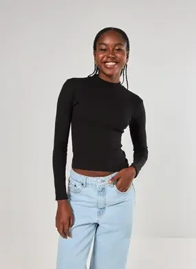 Blusa Manga Longa Com Golinha