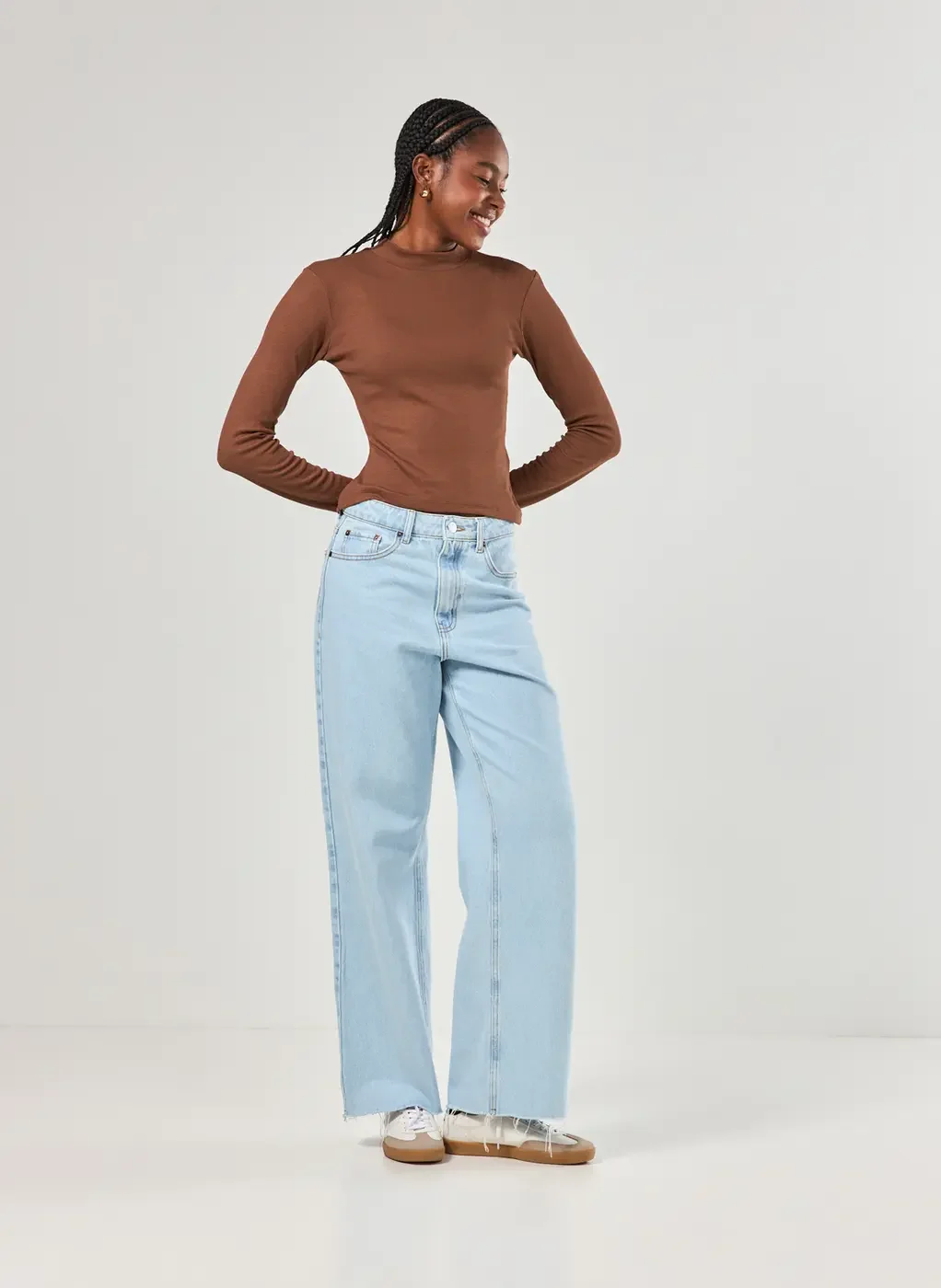 Blusa Manga Longa Com Golinha