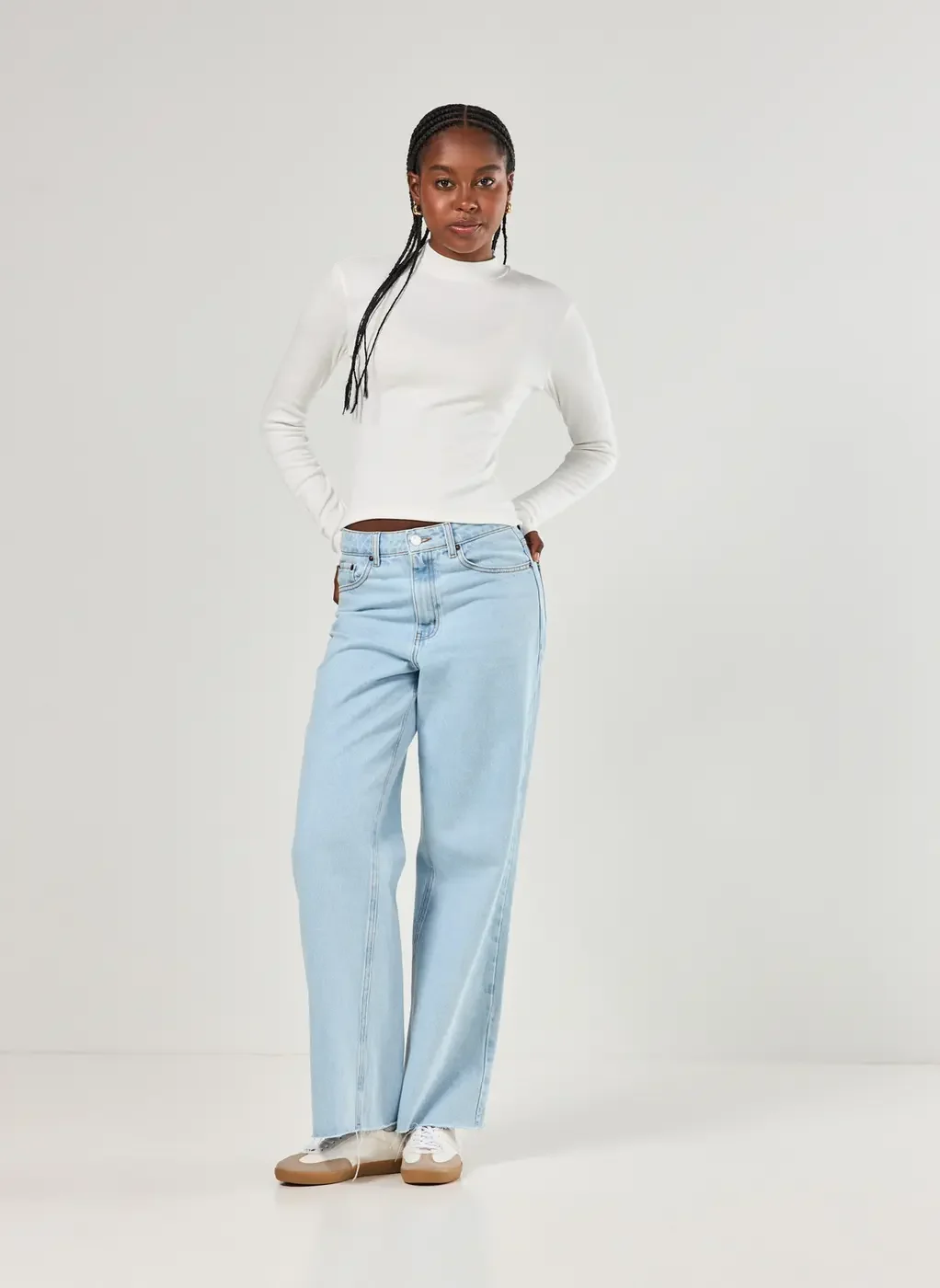 Blusa Manga Longa Com Golinha