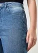 Calça Wide Leg Jeans Com Brilho