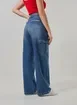 Calça Wide Leg Jeans Cargo