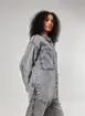 Jaqueta Estilo Camisa Jeans Cinza