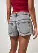 Short Cintura Baixa Jeans Cinza