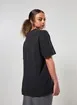 Camiseta Oversized Preta Estonada Tigre