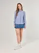 Camisa Oversized Azul Listras