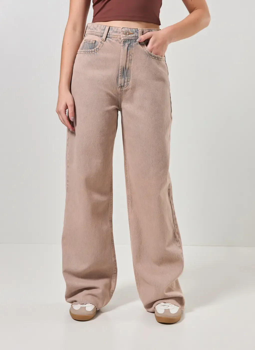 Calça Jeans Wide Leg Dirty