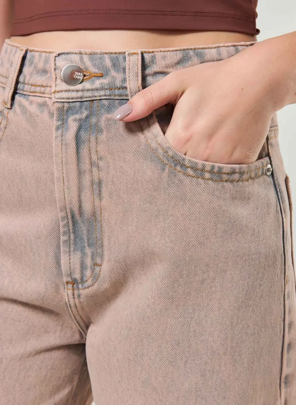 Calça Jeans Wide Leg Dirty