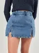 Short Saia Jeans Com Fendas