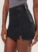 Short Saia Jeans Com Fendas