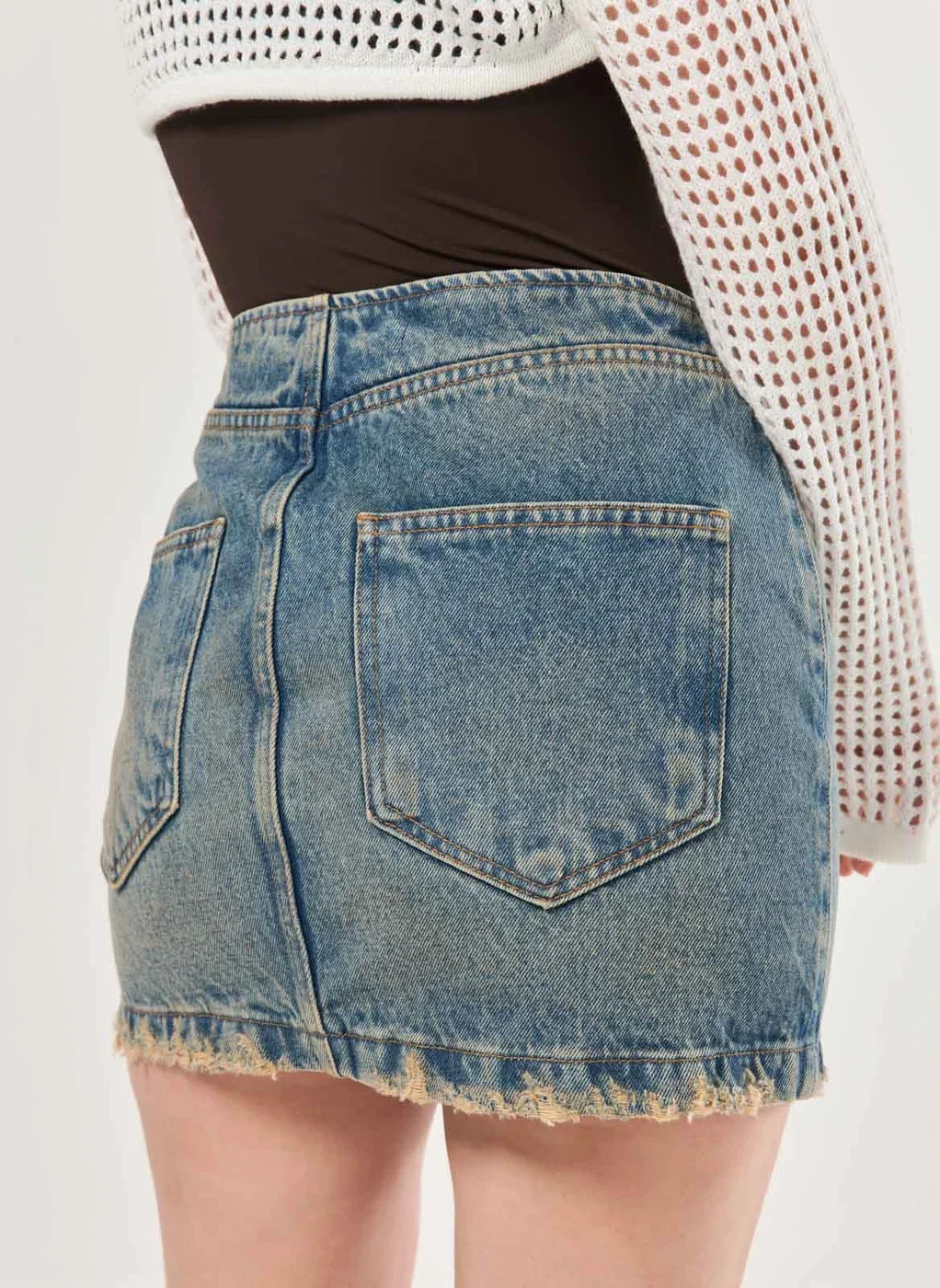 Saia Jeans Lavagem Dirty