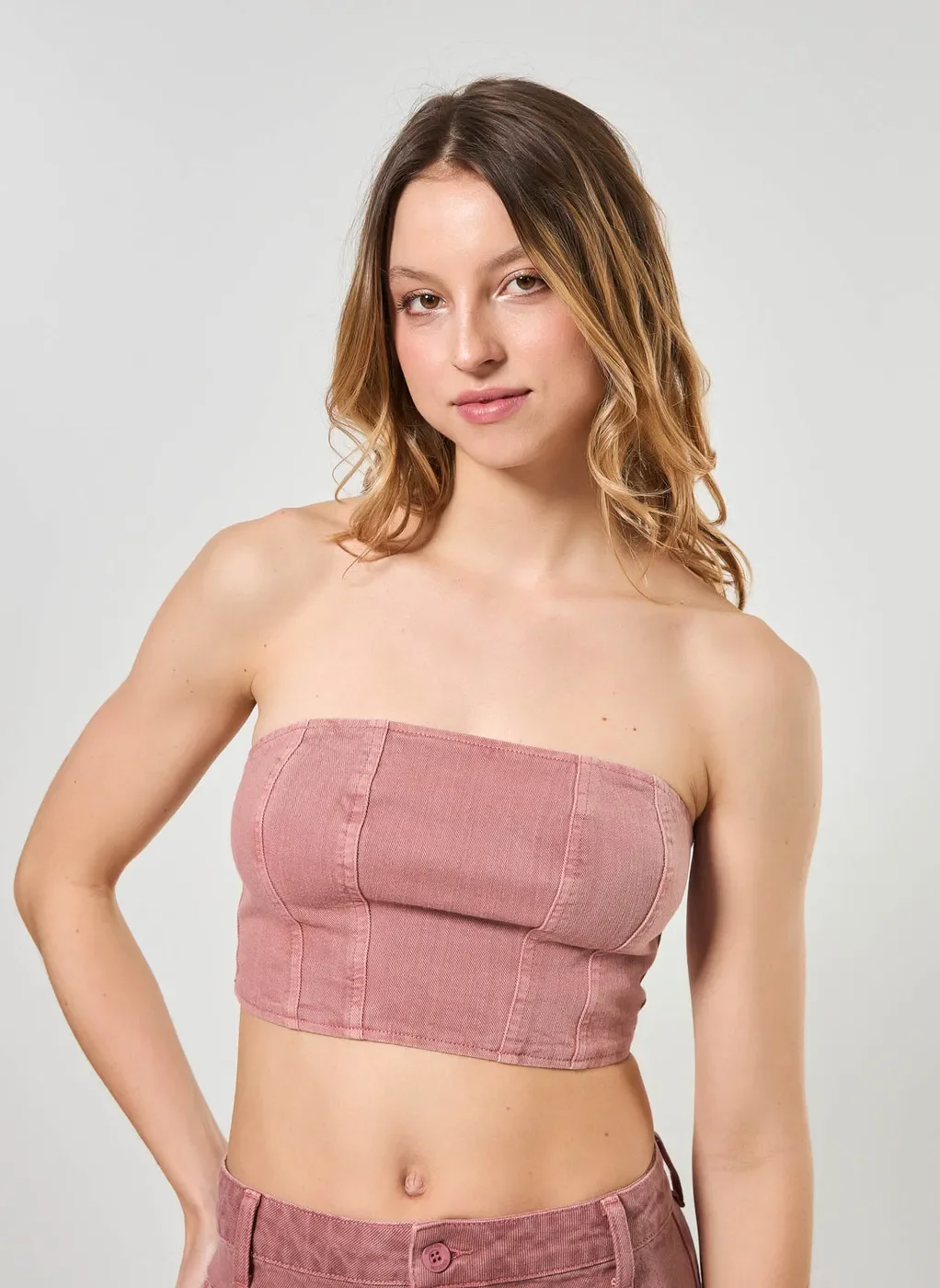 Cropped Sarja Sem Alça