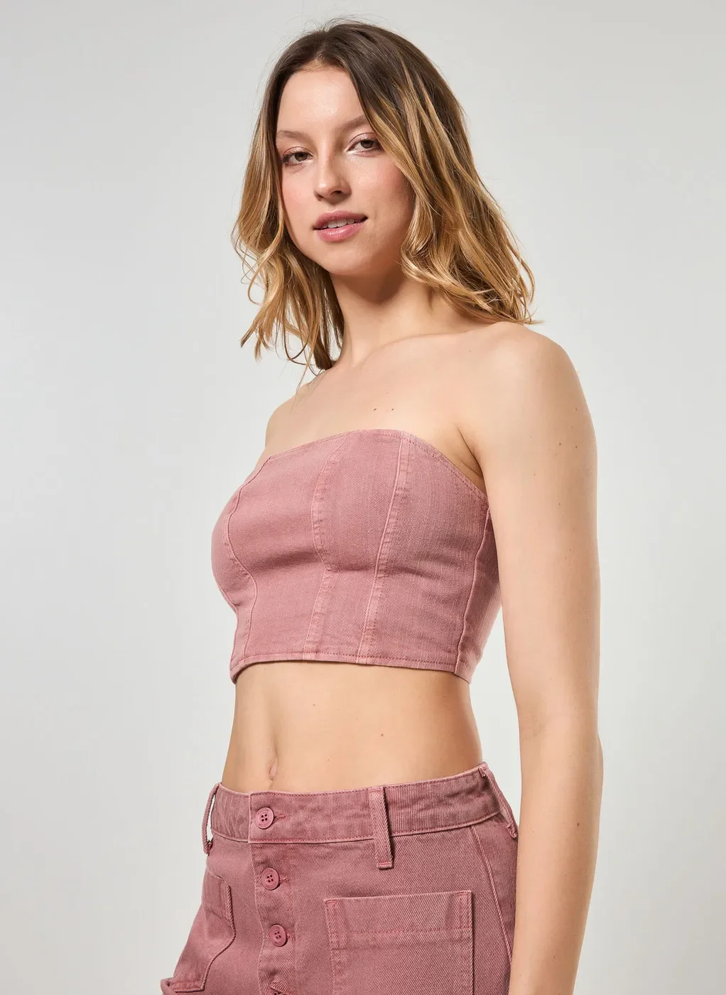 Cropped Sarja Sem Alça