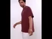 Camiseta Oversized Em Malhão Marrom Estampa