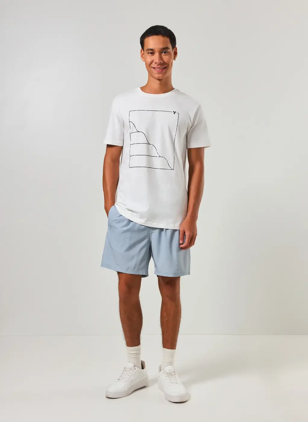 Camiseta Off-White Estampa Preta