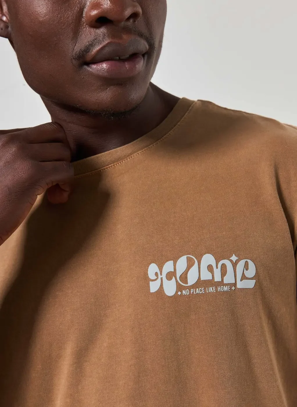 Camiseta Marrom Estonada Home