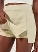 Short Saia Sarja Com Fendas