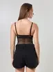 Body Tule E Renda Preto