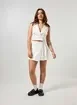 Short Saia Plissado Off-White