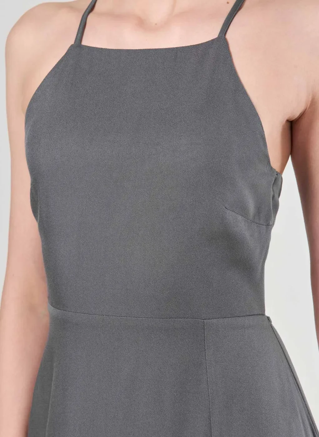 Vestido Longo Fenda Halter