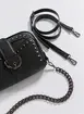 Bolsa Preta Com Fivela E Tachinhas