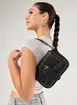 Bolsa Preta Com Fivela E Tachinhas