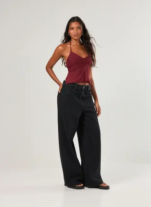 Blusa Em Tule Costas Abertas